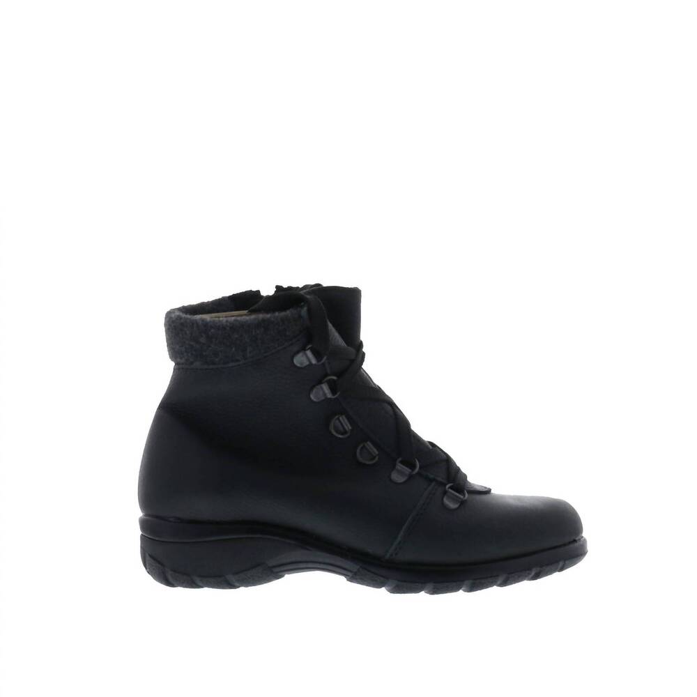 NEW TOE WARMERS women's yukon low boots in black